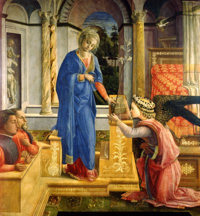 The Annunciation, Carafa Chapel, Santa Maria sopra Minerva, Rome by Filippino Lippi